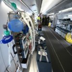 Hospital em avião está sendo utilizado para transportar pacientes