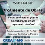 Workshop – orçamento de obras – Evento Online