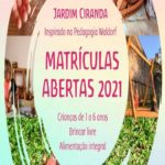 Jardim Ciranda – Matrículas Abertas 2021- Evento Online